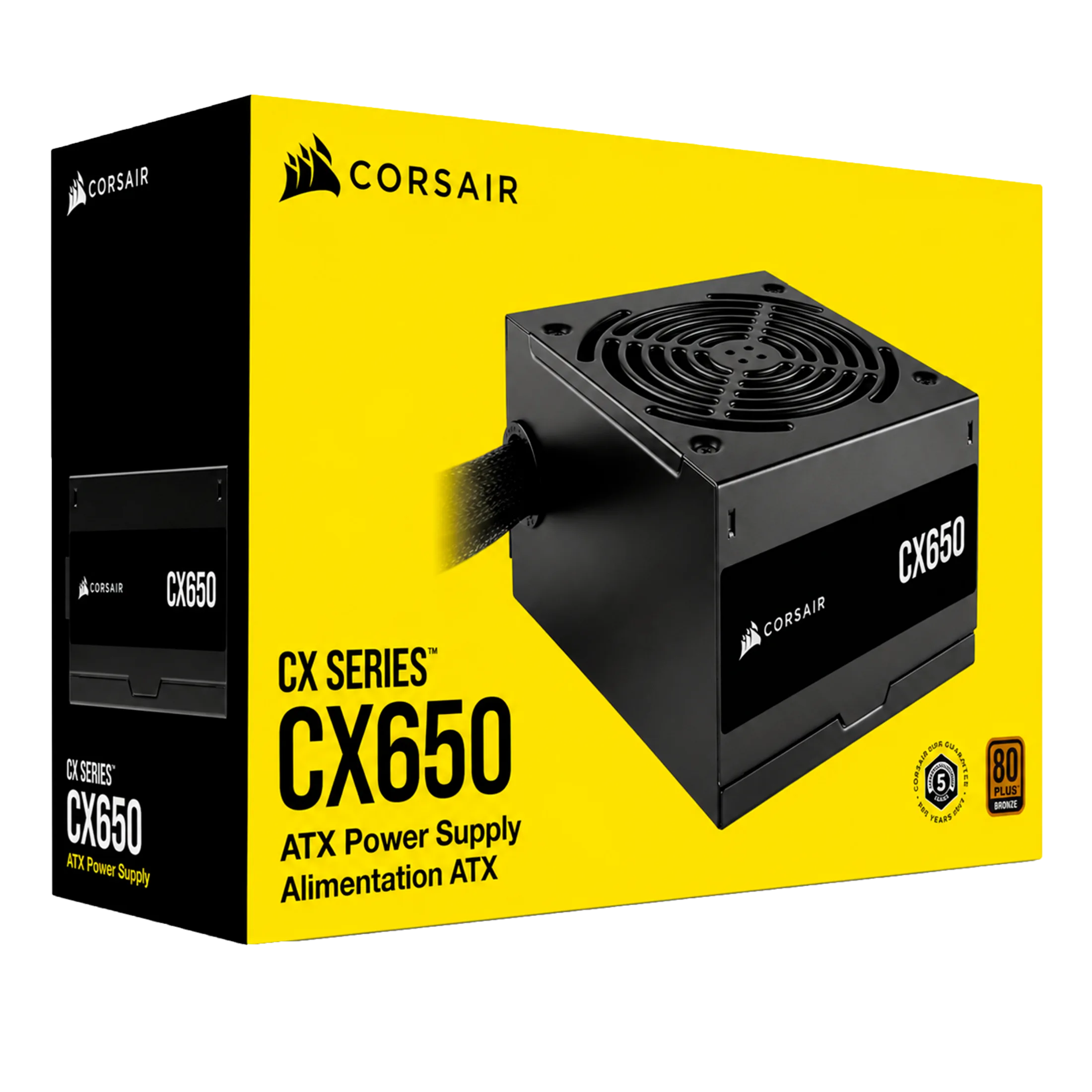 FUENTE REAL CORSAIR CX650 ATX POWER SUPPLY 80 PLUS BRONZE